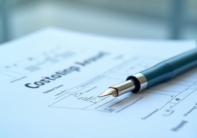 Close up of a professional contract agreement for padel consulting services